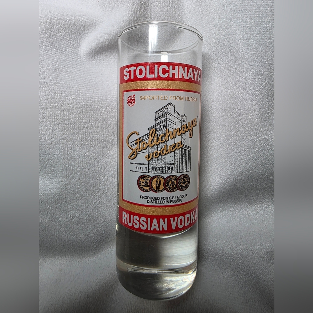 Stolichnaya Russian Vodka 4" Tall Shot Glass